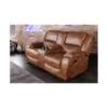 Fotel dwuosobowy DALLAS Hollywood 188 cm antyczny brązowy*Invicta Interior Online