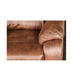 Fotel dwuosobowy DALLAS Hollywood 188 cm antyczny brązowy*Invicta Interior Online