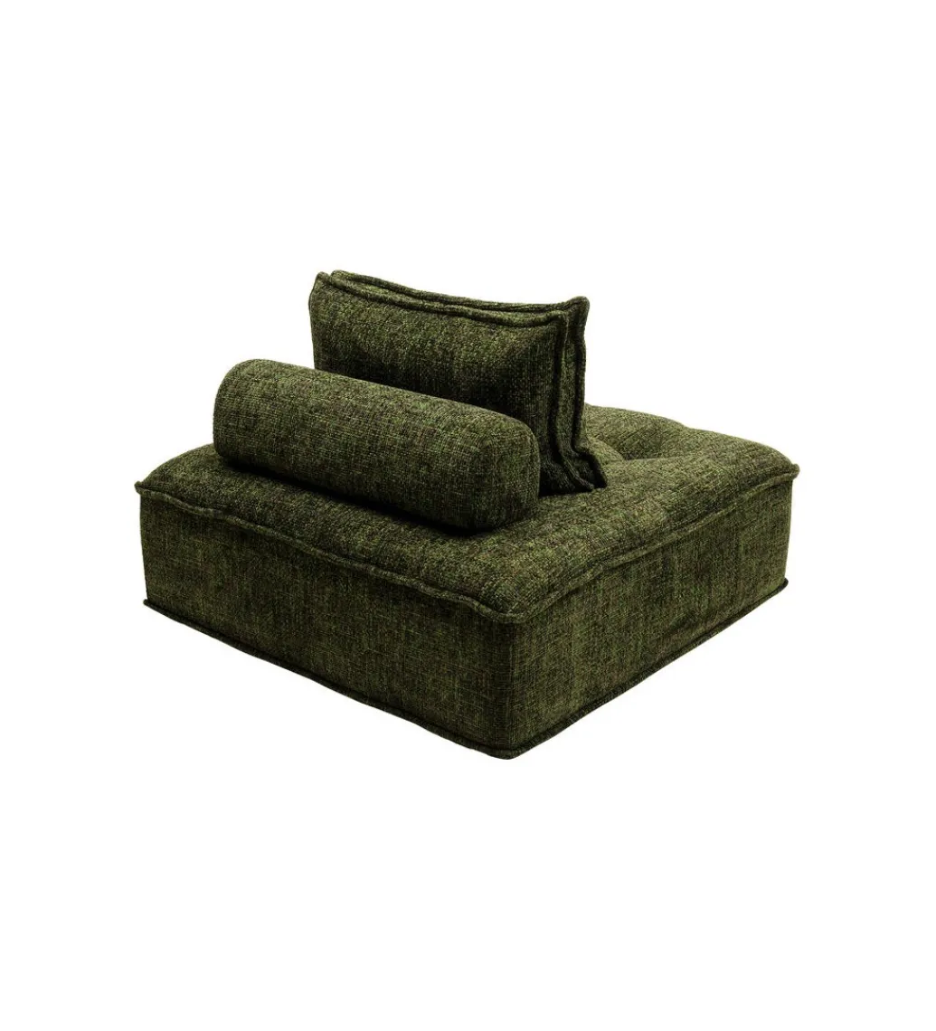 Fotel ELEMENT PORTOFINO 106 cm ciemnozielony*KARE New