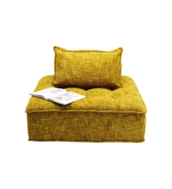 Fotel ELEMENT PORTOFINO 106 cm żółty*KARE