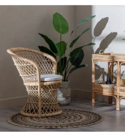 Fotel ENSO 84 cm ratan naturalny*Zona-Design Discount