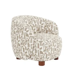 Fotel ESTAMPADO 62 cm kremowo beżowy*Zona-Design New