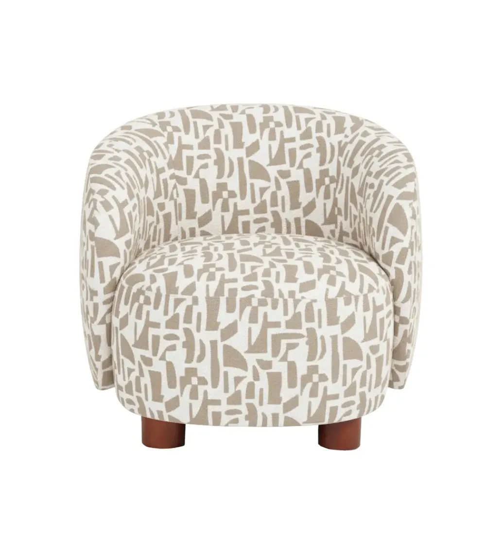 Fotel ESTAMPADO 62 cm kremowo beżowy*Zona-Design New