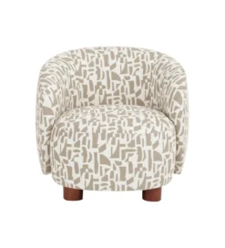 Fotel ESTAMPADO 62 cm kremowo beżowy*Zona-Design New