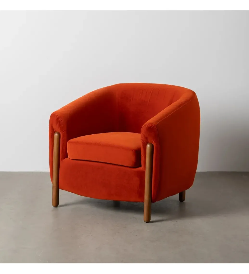 Fotel HERMANEZ 81 cm czerwony*Zona-Design Outlet