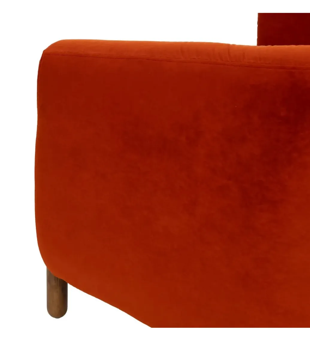 Fotel HERMANEZ 81 cm czerwony*Zona-Design Outlet