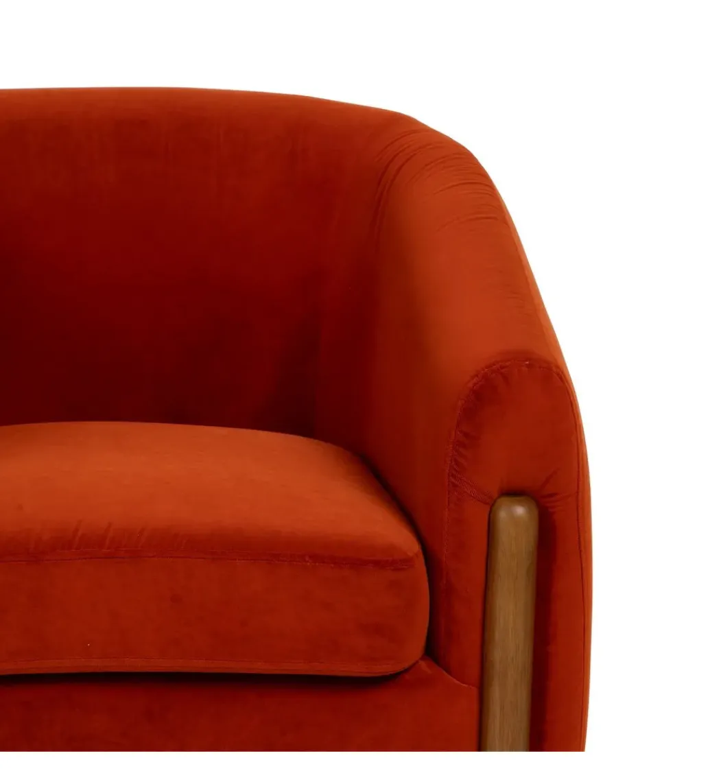 Fotel HERMANEZ 81 cm czerwony*Zona-Design Outlet