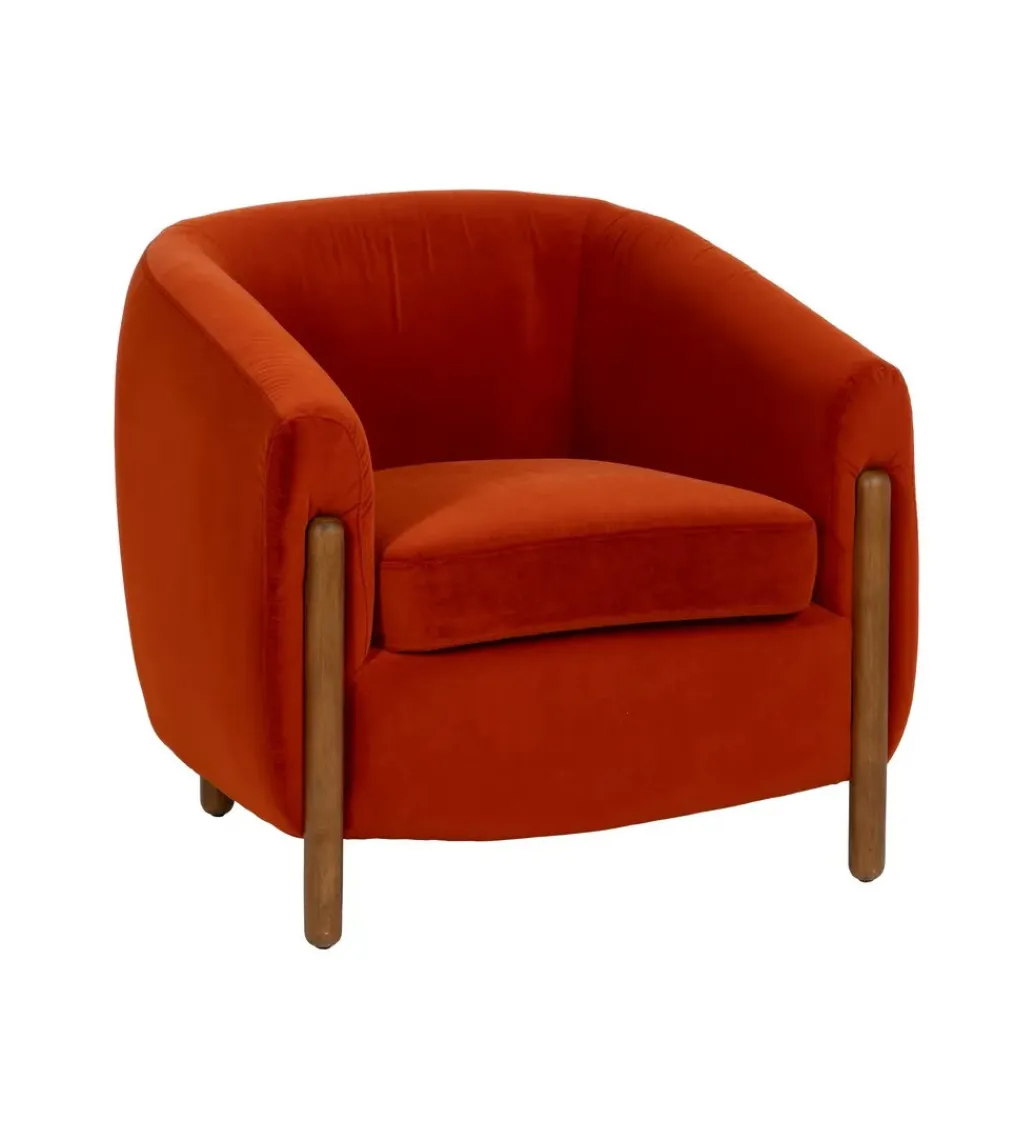 Fotel HERMANEZ 81 cm czerwony*Zona-Design Outlet