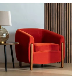 Fotel HERMANEZ 81 cm czerwony*Zona-Design Outlet