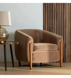 Fotel HERMANEZ 81 cm taupe*Zona-Design Best