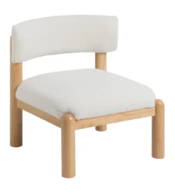 Fotel KAPI drewno kauczuk biały*Zona-Design
