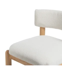 Fotel KAPI drewno kauczuk biały*Zona-Design
