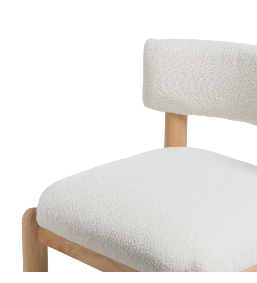 Fotel KAPI drewno kauczuk biały*Zona-Design