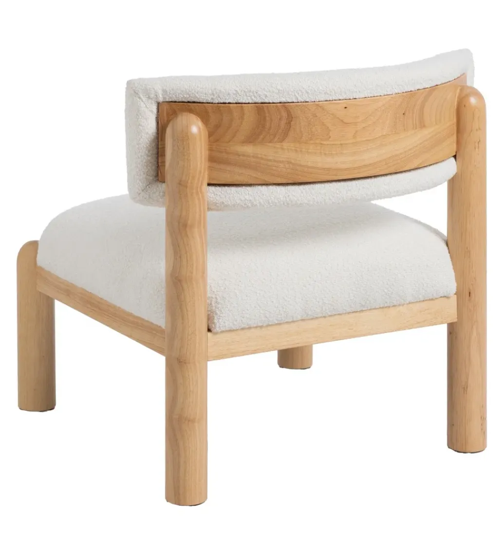Fotel KAPI drewno kauczuk biały*Zona-Design