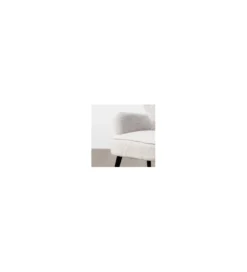 Fotel KESO 90 cm tapicerowany szarobiały*Zona-Design Sale