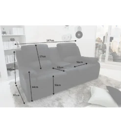 Fotel kinowy Hollywood II czarny*Invicta Interior New