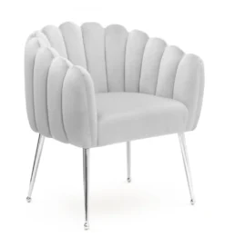 Fotel LILI 75 cm srebrny kolor nóg*Helvetia