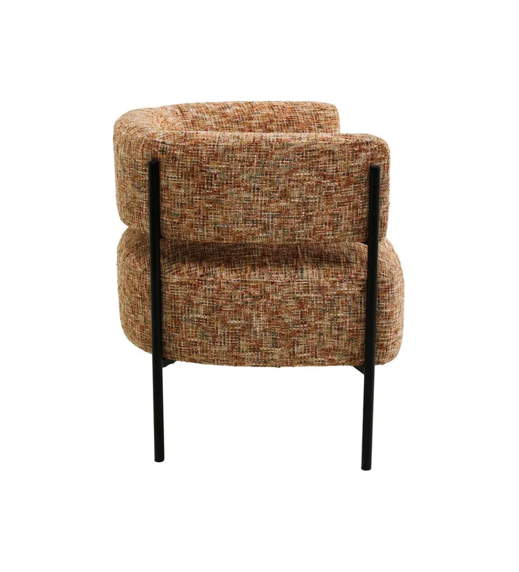 Fotel LILJA 101 cm melanż*KARE Outlet