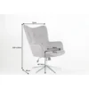 Fotel Lounger 110 Cm- 110 Cm Szary Aksamit*Invicta Interior New