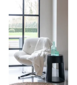 Fotel LOUNGERI 79 cm kremowe*J-Line Outlet