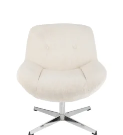 Fotel LOUNGERI 79 cm kremowe*J-Line Outlet