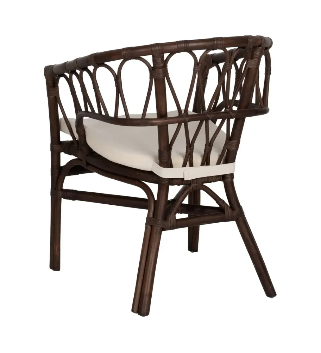 Fotel LULU ratan ciemny brąz*Zona-Design New