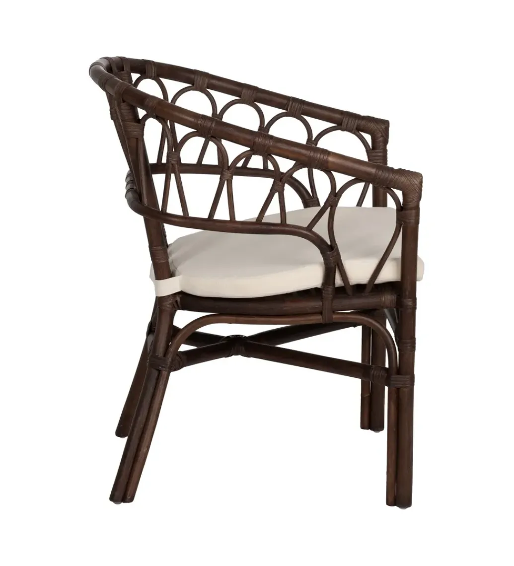 Fotel LULU ratan ciemny brąz*Zona-Design New