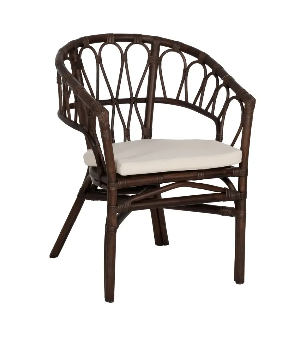 Fotel LULU ratan ciemny brąz*Zona-Design New