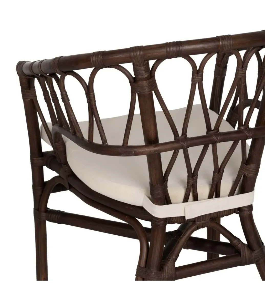 Fotel LULU ratan ciemny brąz*Zona-Design New