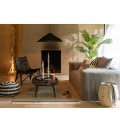 Fotel Mappa rattan czarny*J-Line Outlet