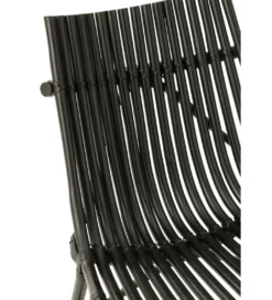 Fotel Mappa rattan czarny*J-Line Outlet