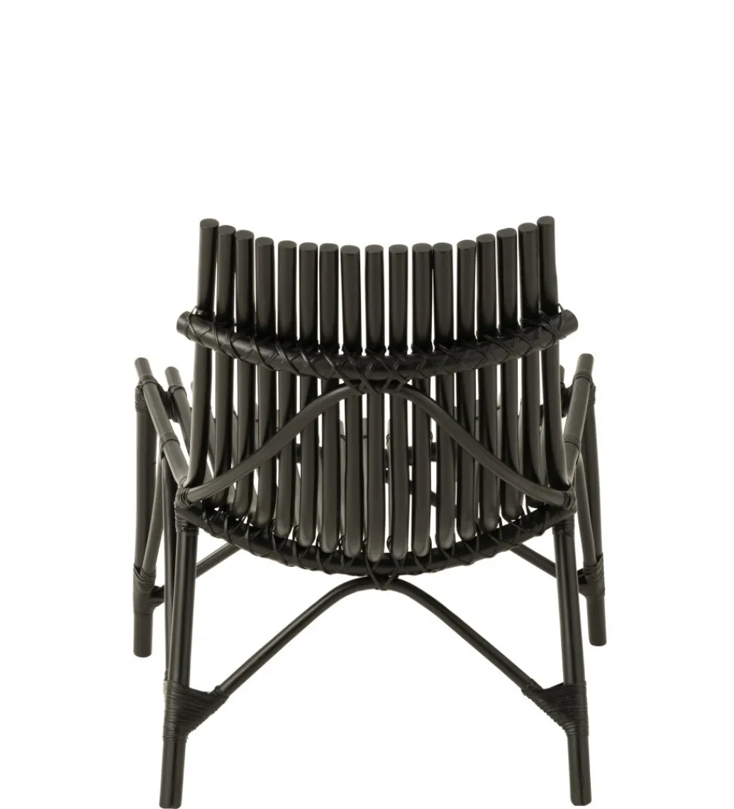 Fotel Mappa rattan czarny*J-Line Outlet