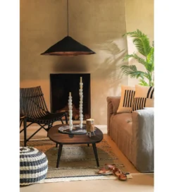Fotel Mappa rattan czarny*J-Line Outlet