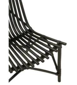 Fotel Mappa rattan czarny*J-Line Outlet