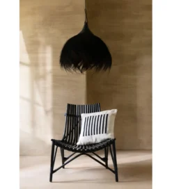 Fotel Mappa rattan czarny*J-Line Outlet