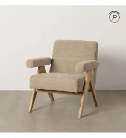 Fotel NAMGAN 85 cm beżowy naturalny*Zona-Design New