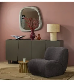 Fotel NOMU chenille antracytowy*WOOOD Outlet