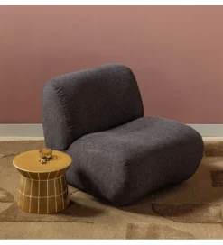 Fotel NOMU chenille antracytowy*WOOOD Outlet