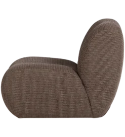 Fotel NOMU chenille brązowy*WOOOD New