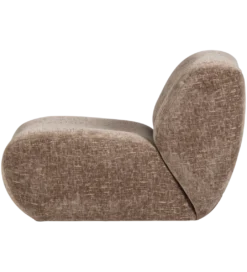 Fotel NOMU velvet jasno brązowy*WOOOD Discount