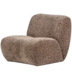 Fotel NOMU velvet jasno brązowy*WOOOD Discount