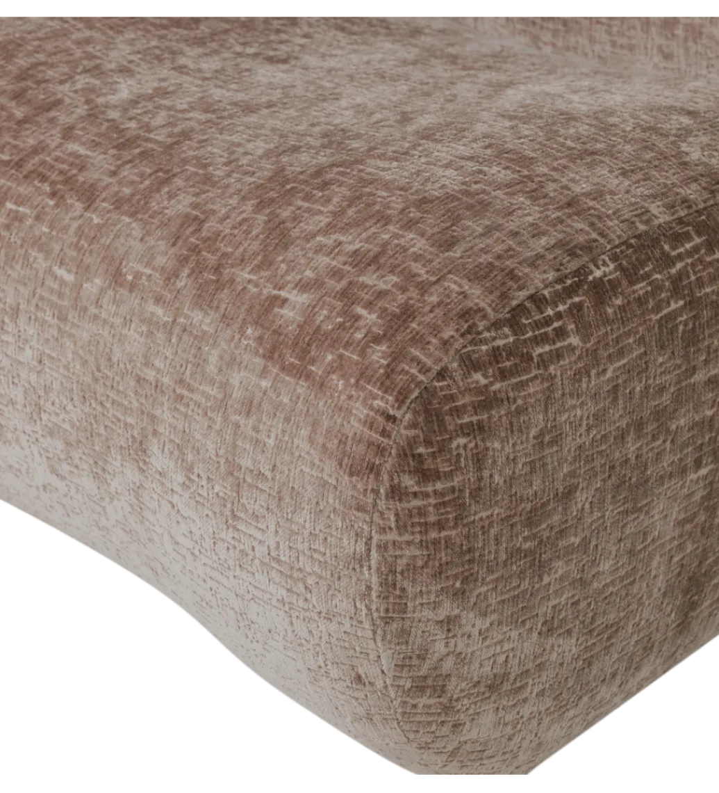 Fotel NOMU velvet jasno brązowy*WOOOD Discount