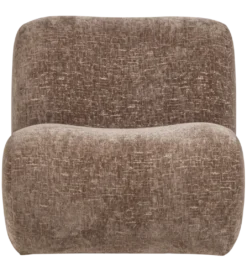 Fotel NOMU velvet jasno brązowy*WOOOD Discount