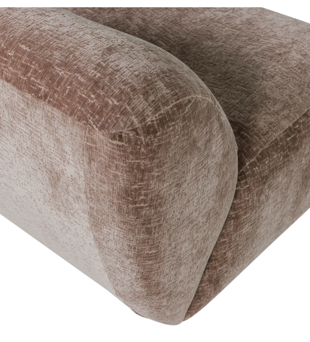 Fotel NOMU velvet jasno brązowy*WOOOD Discount