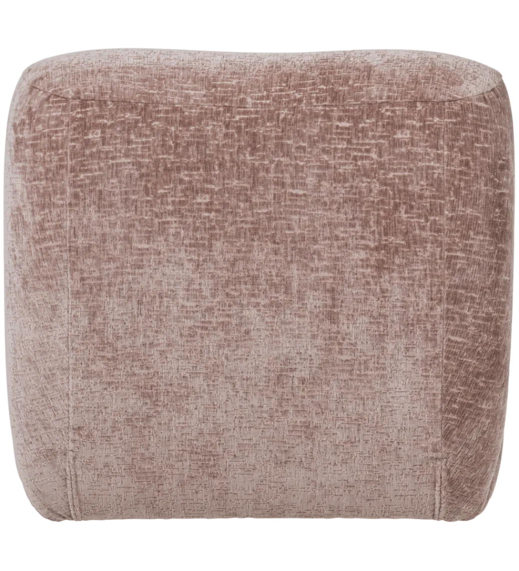 Fotel NOMU velvet jasnoróżowy*WOOOD Clearance