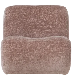 Fotel NOMU velvet jasnoróżowy*WOOOD Clearance