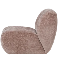 Fotel NOMU velvet jasnoróżowy*WOOOD Clearance