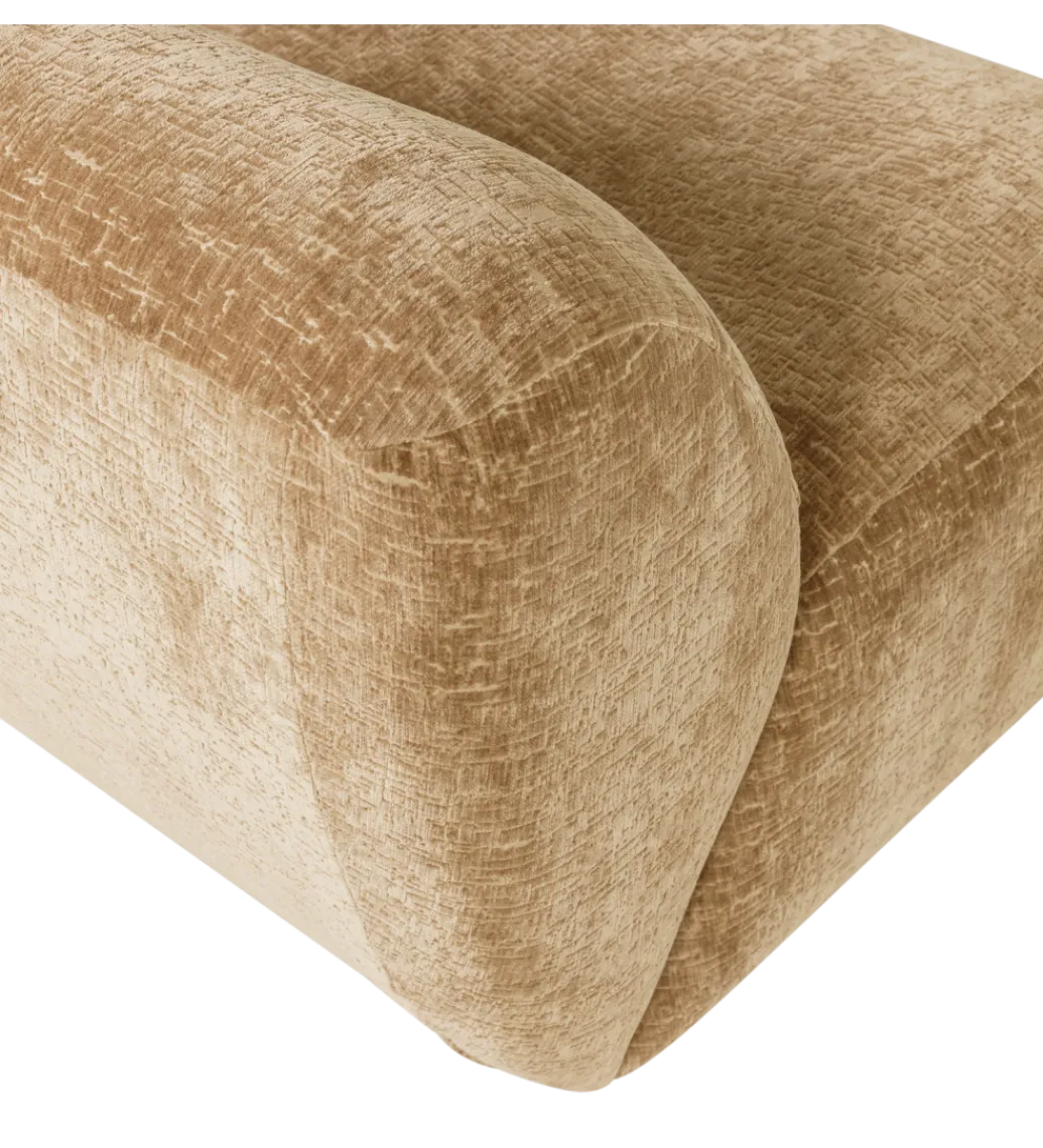 Fotel NOMU velvet żółty*WOOOD Best