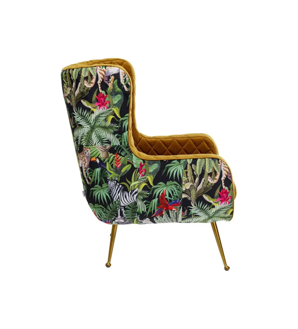 Fotel NONNA JUNGLE 103 cm welur*KARE Online