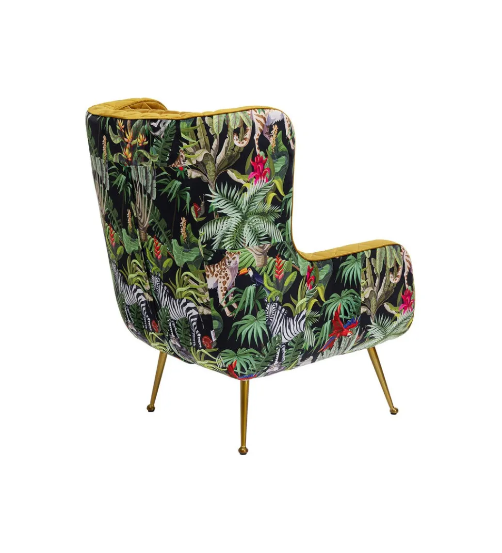 Fotel NONNA JUNGLE 103 cm welur*KARE Online